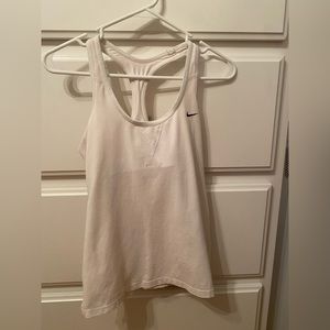 Women’s white nike tank